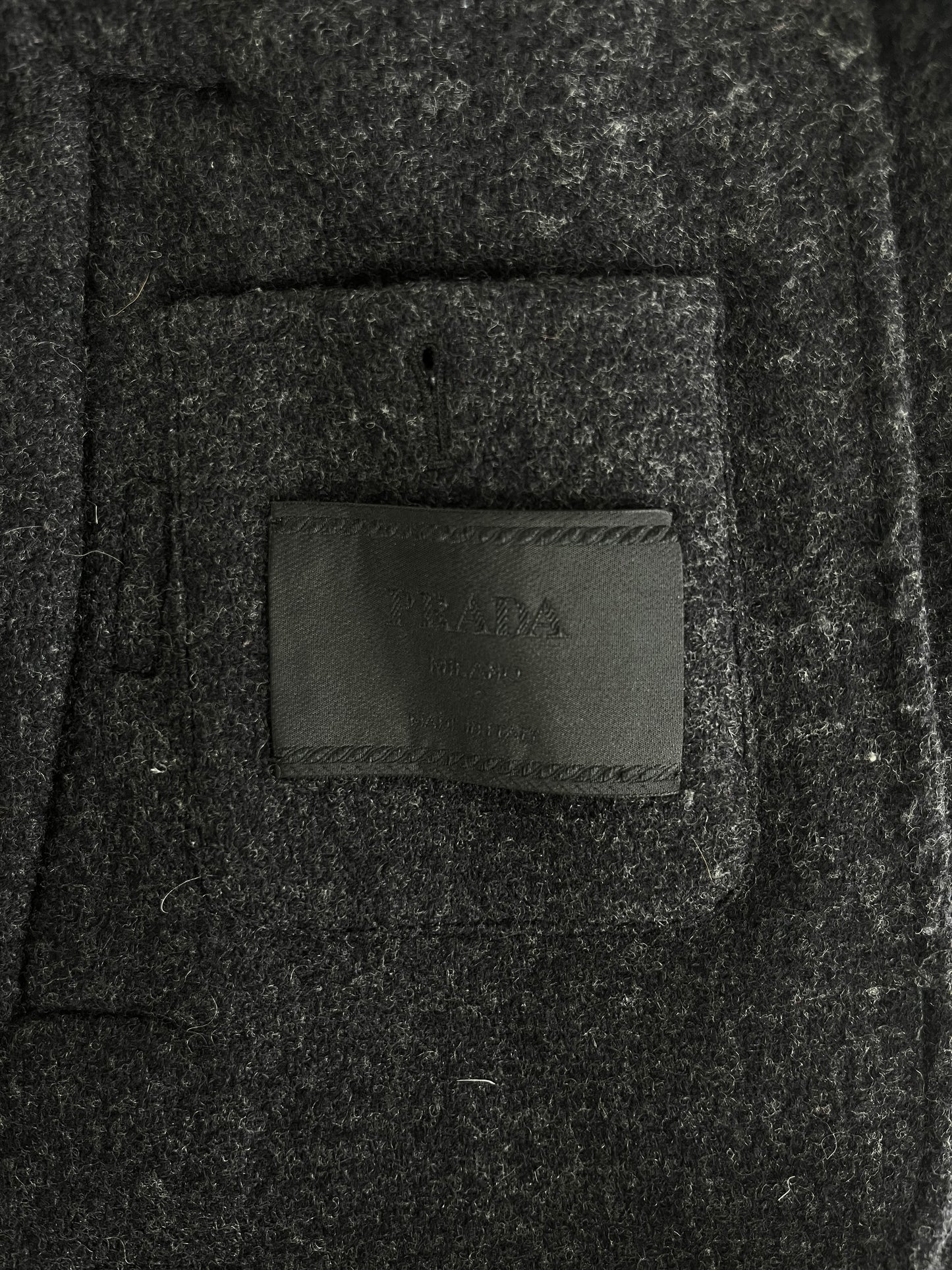 Prada Pure Shadow Grey Wool Coat FW 1998 - M