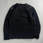 Prada Leather Shoulder Panels Deep V Neck Nylon Sweater FW 2009 - S