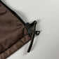 Prada Brown Nylon Double Zipper Trucker Jacket 2000s - L