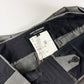 Junya Watanabe Grey Glen Plaid Folded Peplum Waist Straight Leg Skirt Trousers SS 2010 - S