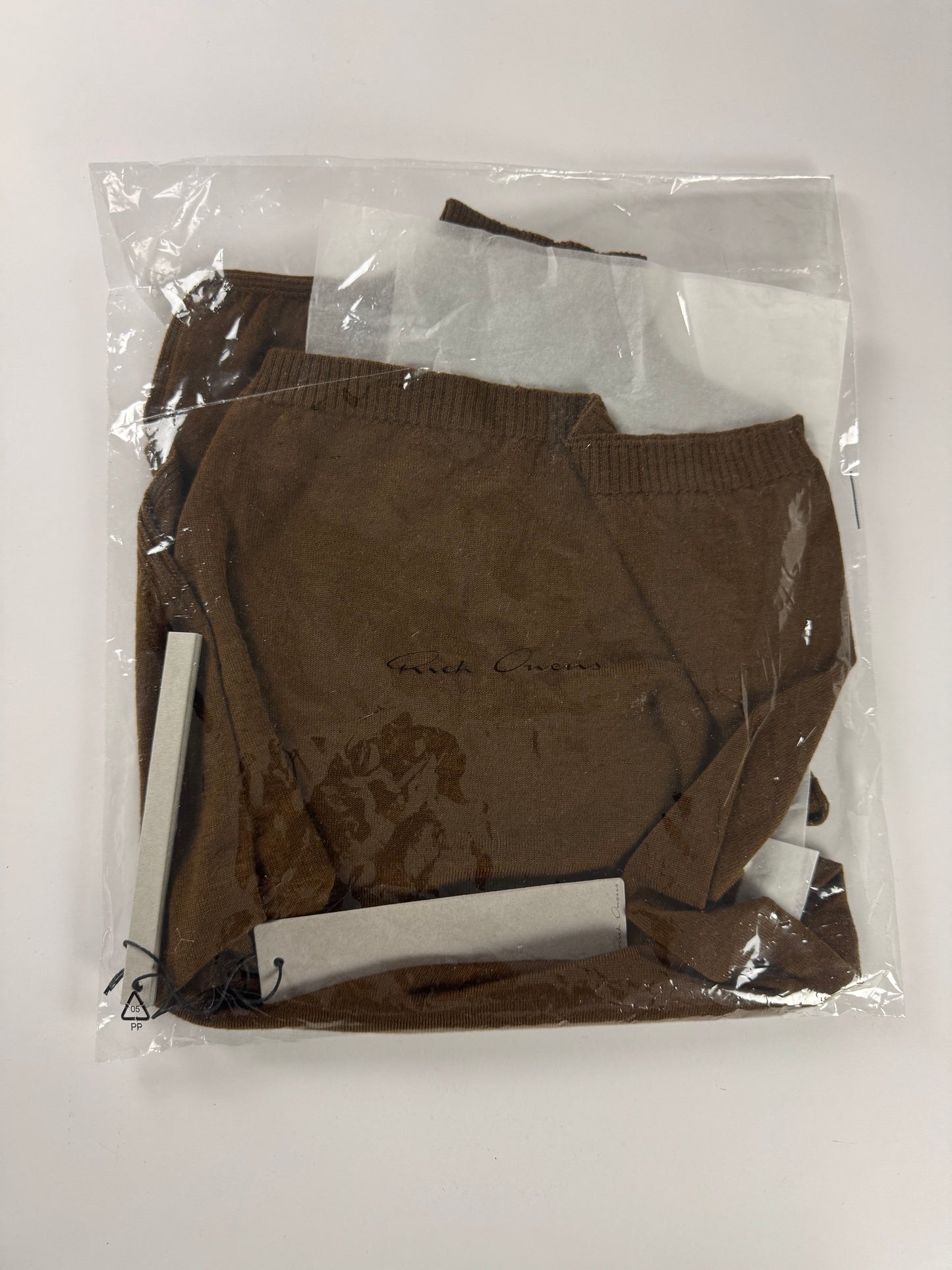 Rick Owens Sphinx Mustard Brown Funnel Top FW 2015 - S