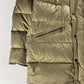 Moncler Camel Bright Metallic Long Down Jacket - XL