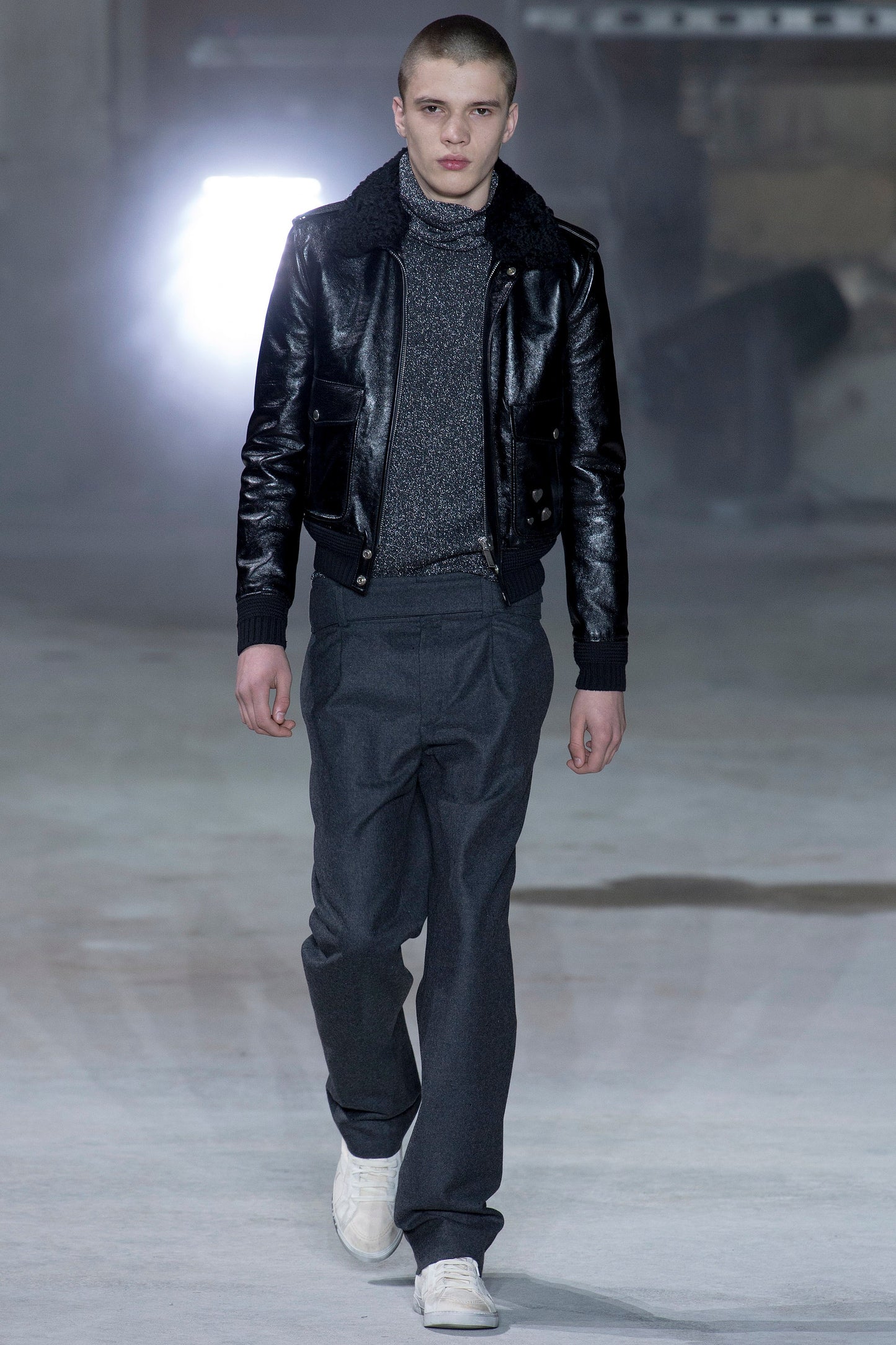 Saint Laurent Shearling Teddy Bomber Jacket FW 2017 - L