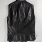 Yves Saint Laurent Double Side Zipper Dark Leather Vest 2010s - XS