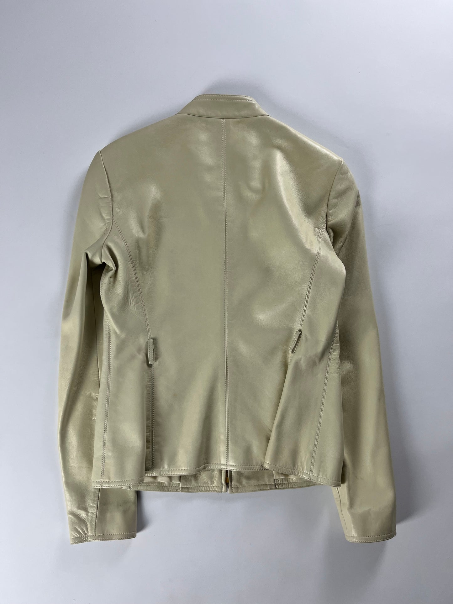 Gucci Cream Leather Jacket - XS