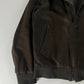 Prada Brown Premium Leather Bomber Jacket 2000s - L