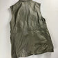 Louis Vuitton Sample Utility Army Calfskin Leather Kaki Sleeveless Jacket FW 2016 - M