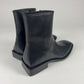 Balenciaga Black Square Rim Carrera Lux Calfskin Boots FW 2019 - 45 EU