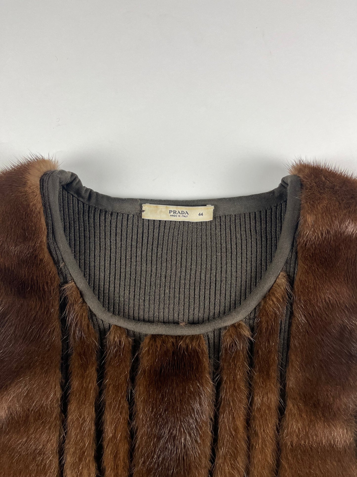 Prada Sample Fur Tank Top FW 2007 - S