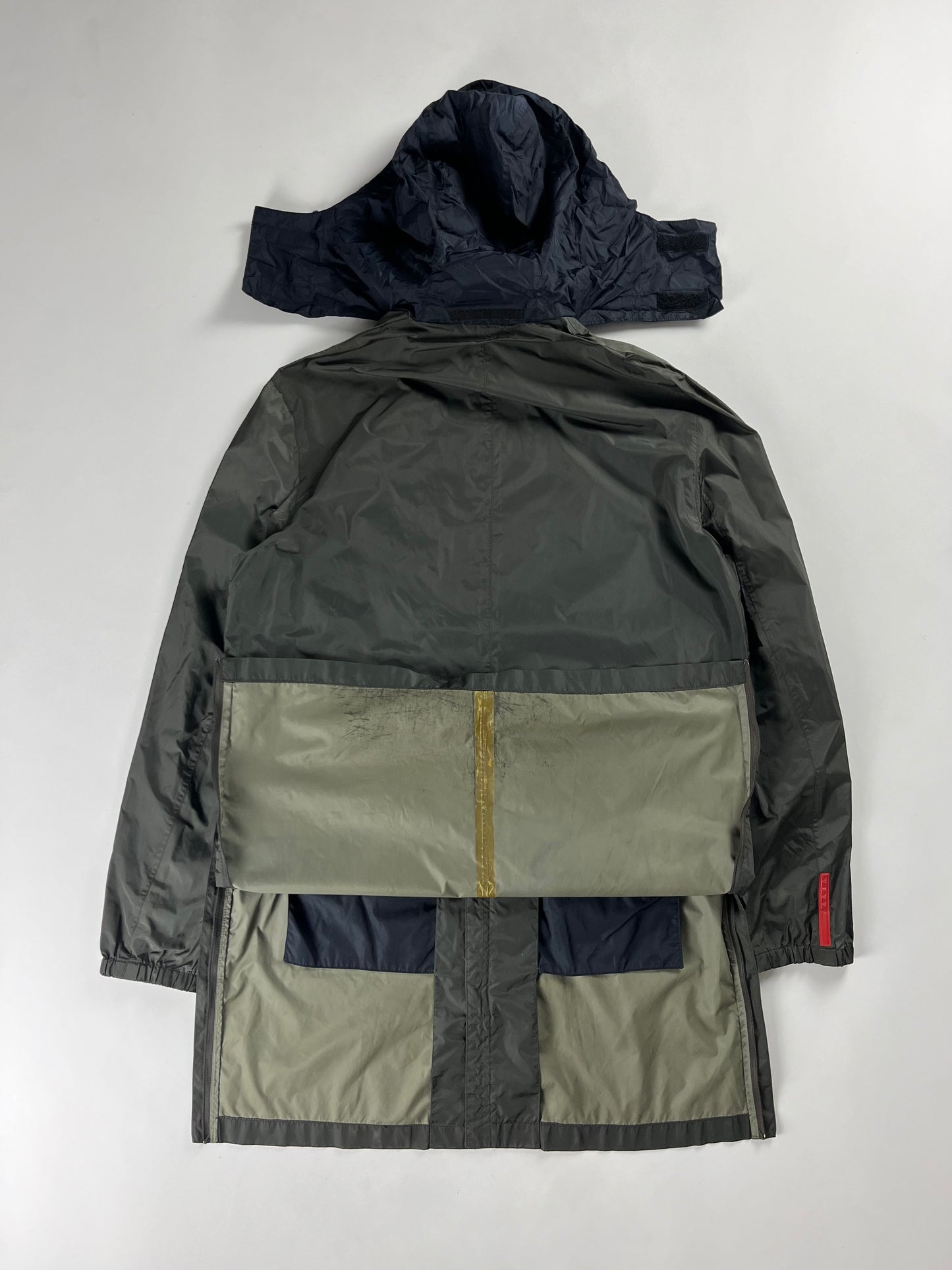 Prada Linea Rossa Nylon Technical Long Jacket SS 2000 - M