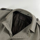 Prada Grey Striped Minimalist Belted Coat FW 2000 - L