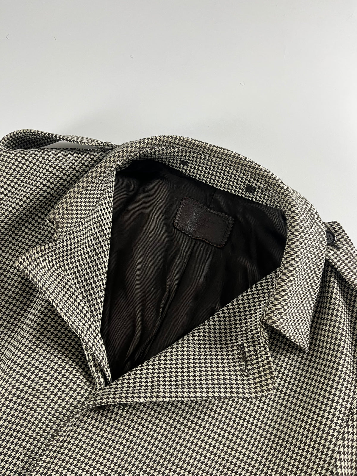 Prada Grey Striped Minimalist Belted Coat FW 2000 - L