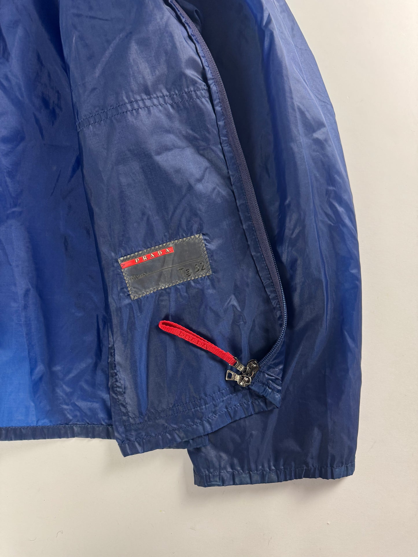 Prada Linea Rossa Light Nylon Reflective Patchs Jacket SS 1999 - L