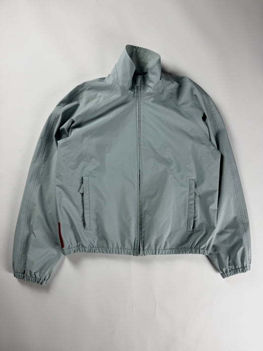 Prada Linea Rossa Baby Blue Nylon Bomber Jacket FW 1999 - L