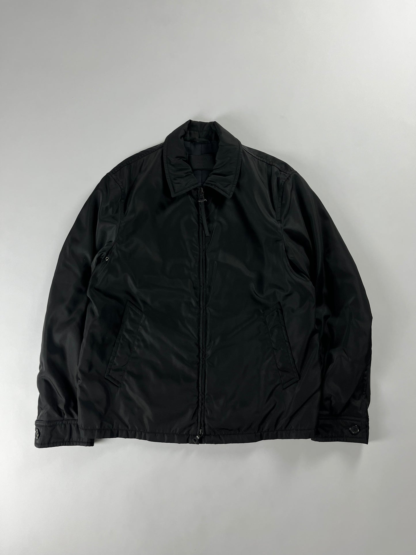 Prada Minimalist Double Zip Nylon Jacket 2000s - L