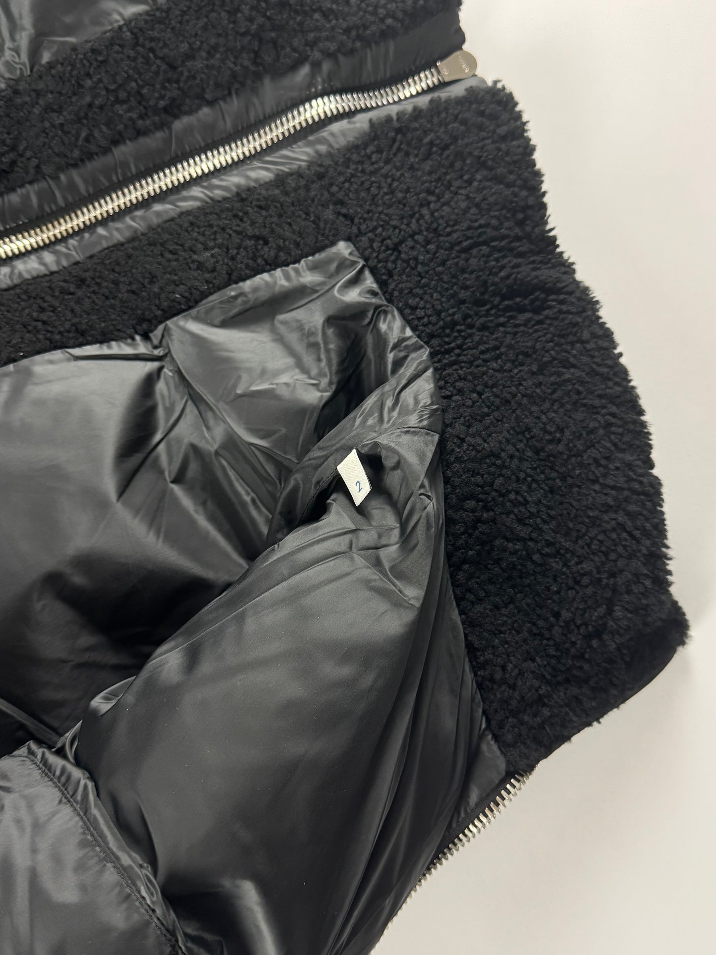 Rick Owens x Moncler DRKSHDW Cyclopic Shearling Down Puffer Jacket FW 2020 - M