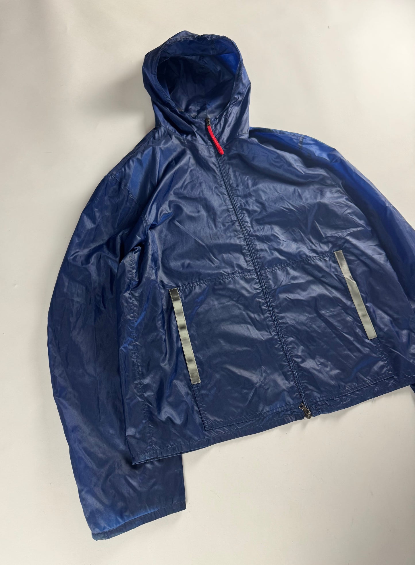 Prada Linea Rossa Light Nylon Reflective Patchs Jacket SS 1999 - L
