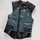 Balenciaga Nicolas Ghesquière Leather Bicolor Quilted Shoulders Vest SS 2011 - S