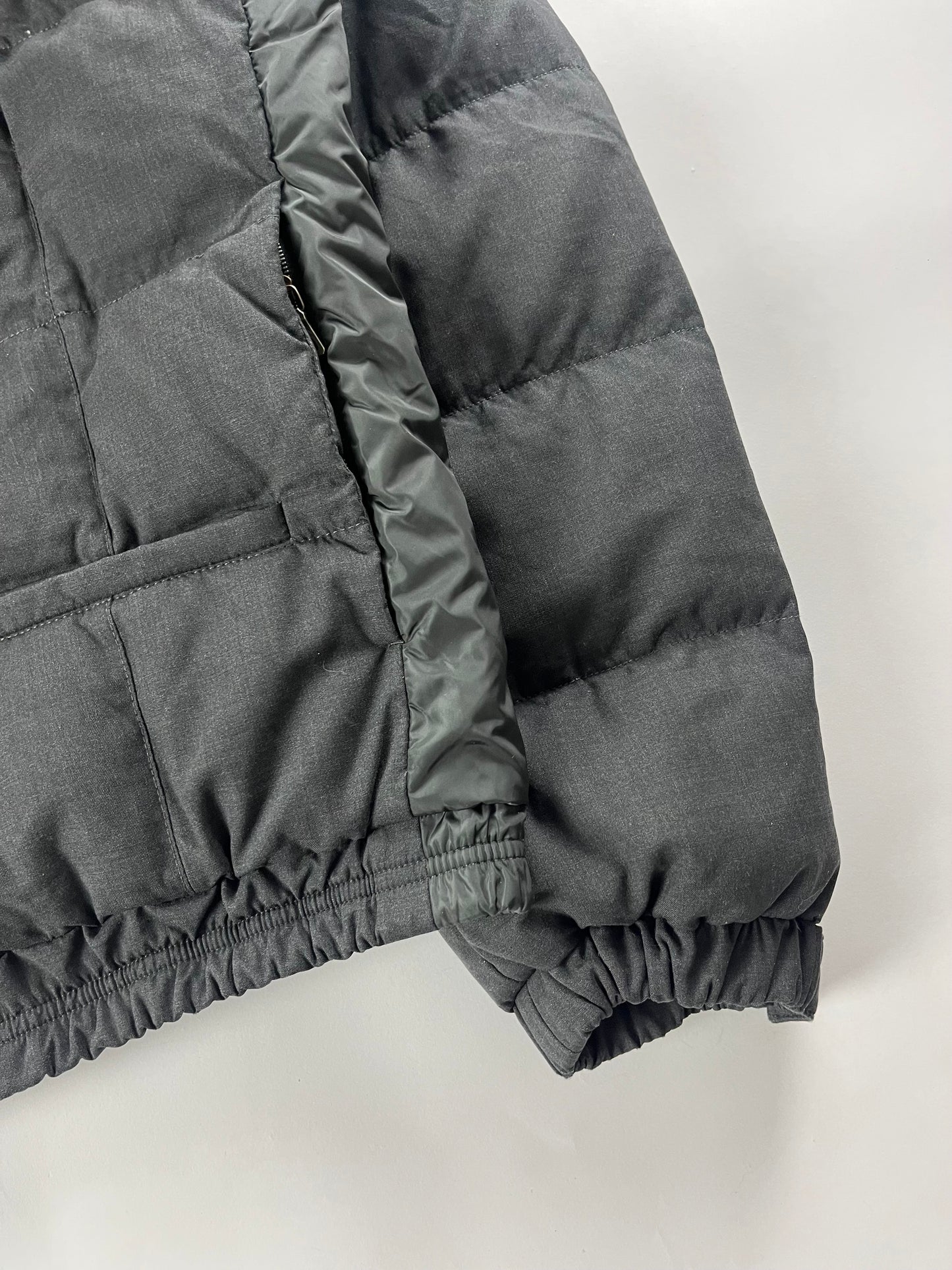 Prada Grey Nylon Puffer Jacket FW 2010 - L