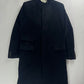 Jean Paul Gaultier Puissance Two Minimalist Dark Velvet Mandarin Collar Coat 2000s - M