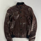 Balenciaga Brown Leather Bomber Jacket SS 2008 - M