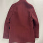 Balenciaga Virgin Wool Burgundy Officer Coat FW 2012 - S