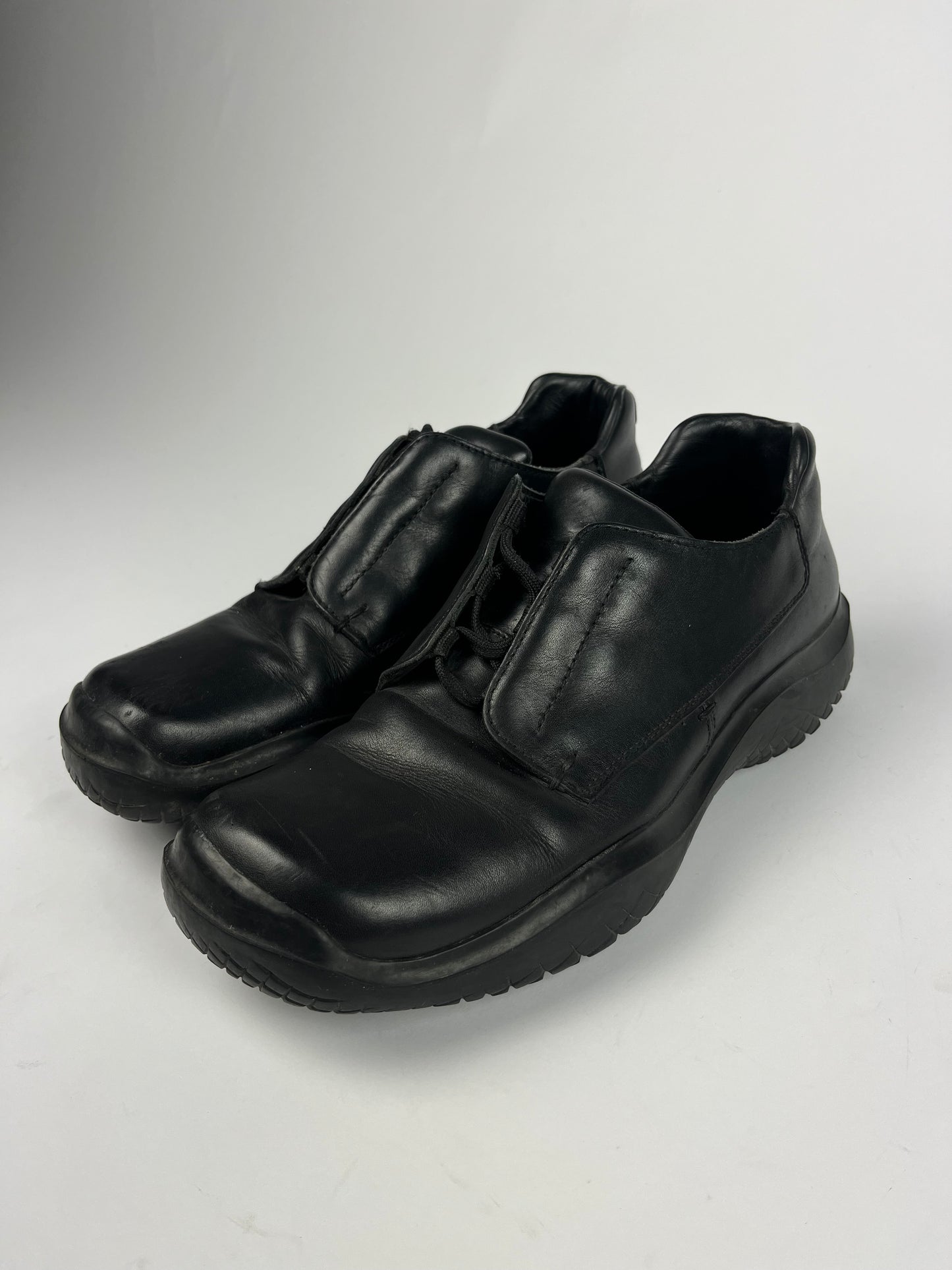 Prada Linea Rossa Black Leather Trainers FW 1999 - 44 EU