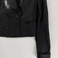 Bottega Veneta Sample Black Cropped Double Breasted Tuxedo Blazer FW 2012 - XS