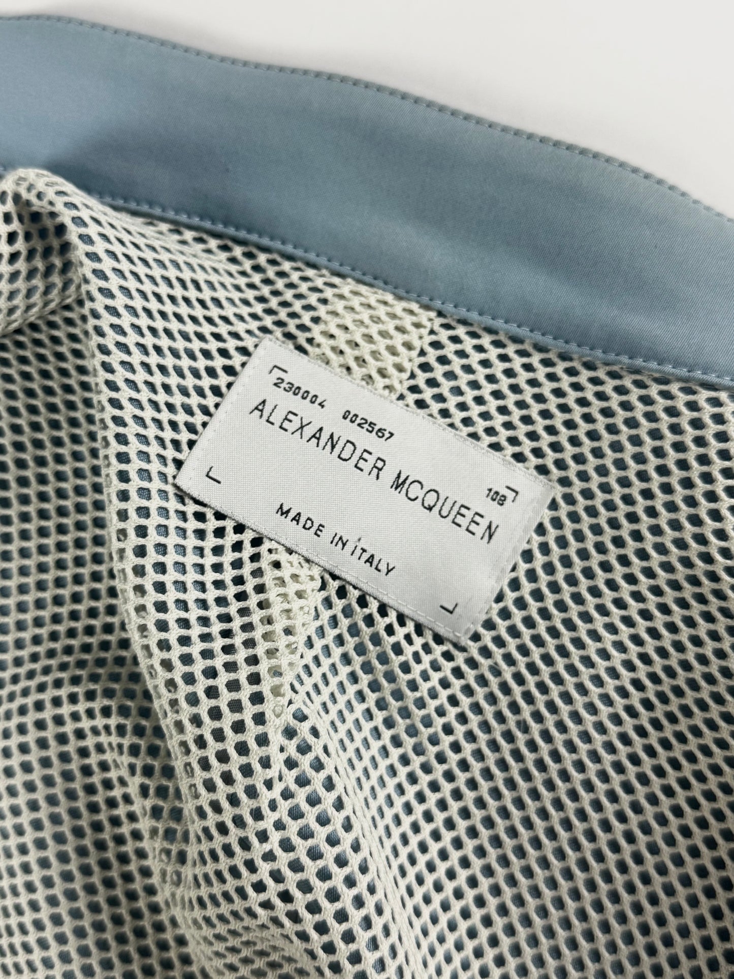 Alexander McQueen Blue Cotton Racing Jacket SS 1996 - L