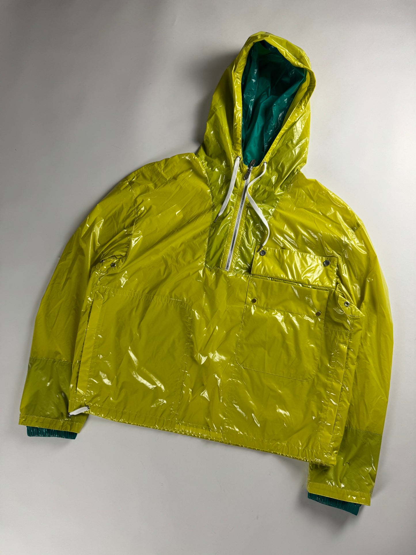 Hermès Sample Fluo Glass Double Layer Parka Jacket SS 2023 - M