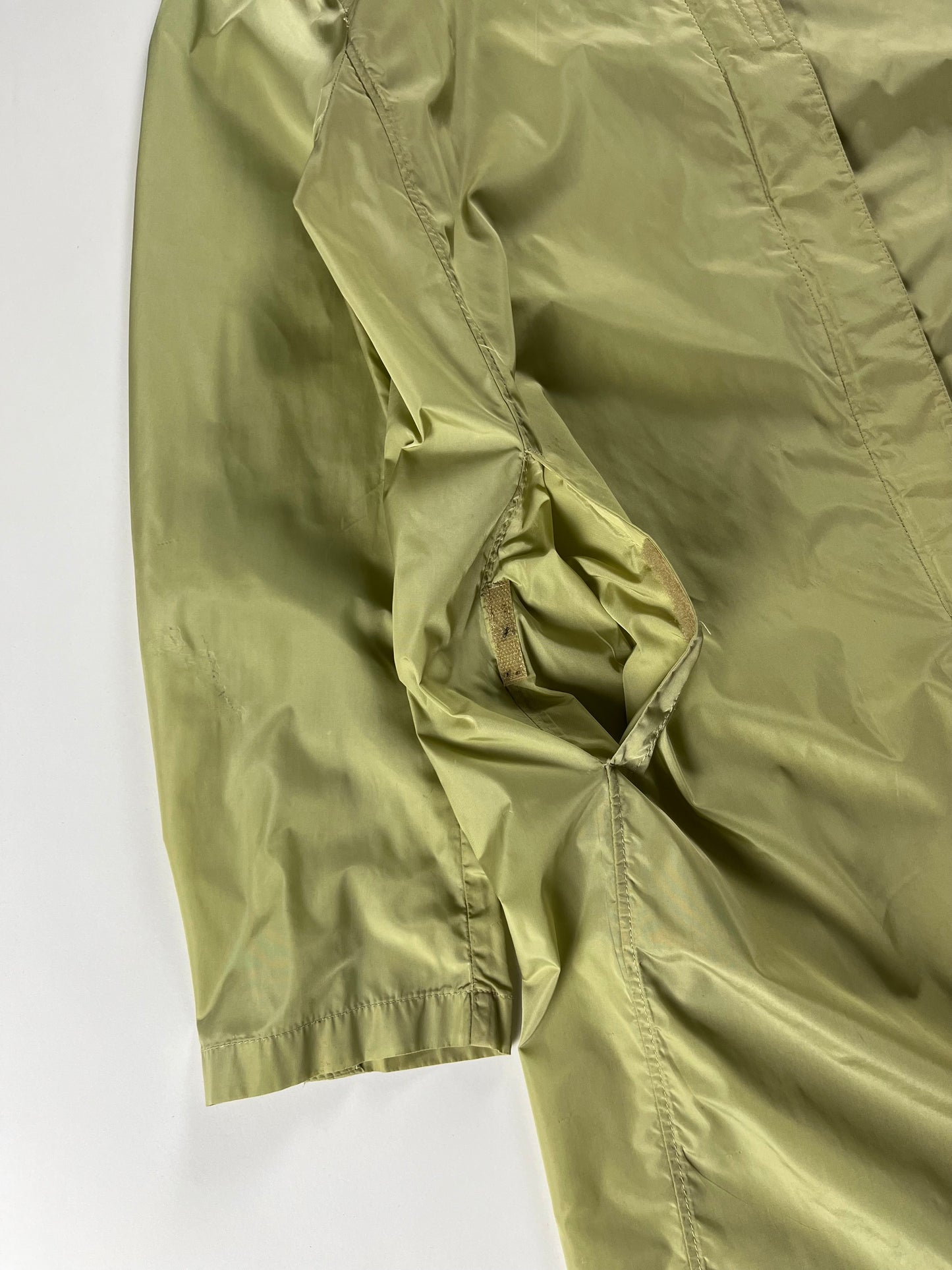 Prada Translucent Electric Nylon Strapped Long Light Jacket SS 1998 - XS