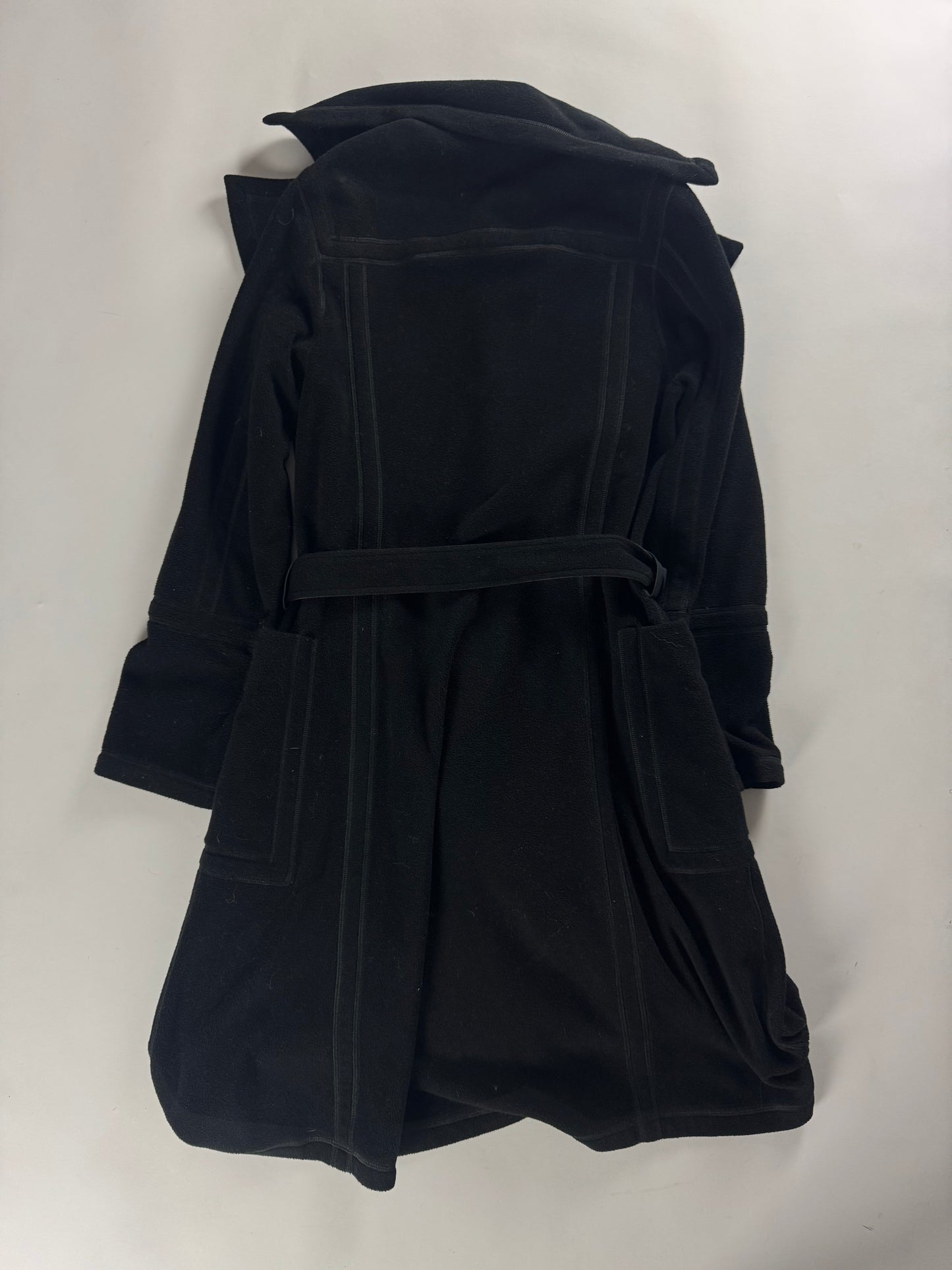 Dirk Bikkembergs Fleece Nylon Belted Coat 2000s - S
