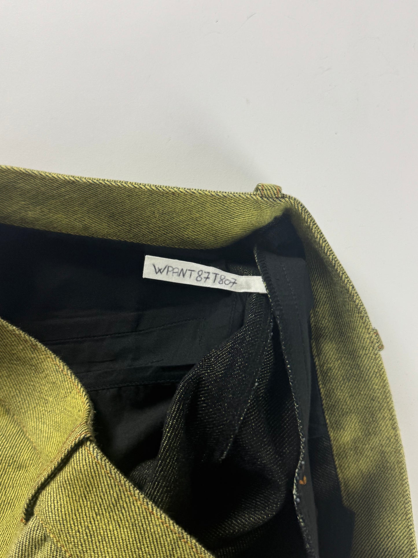Y/Project Sample Washed Green Straight Pants SS 2015 - S