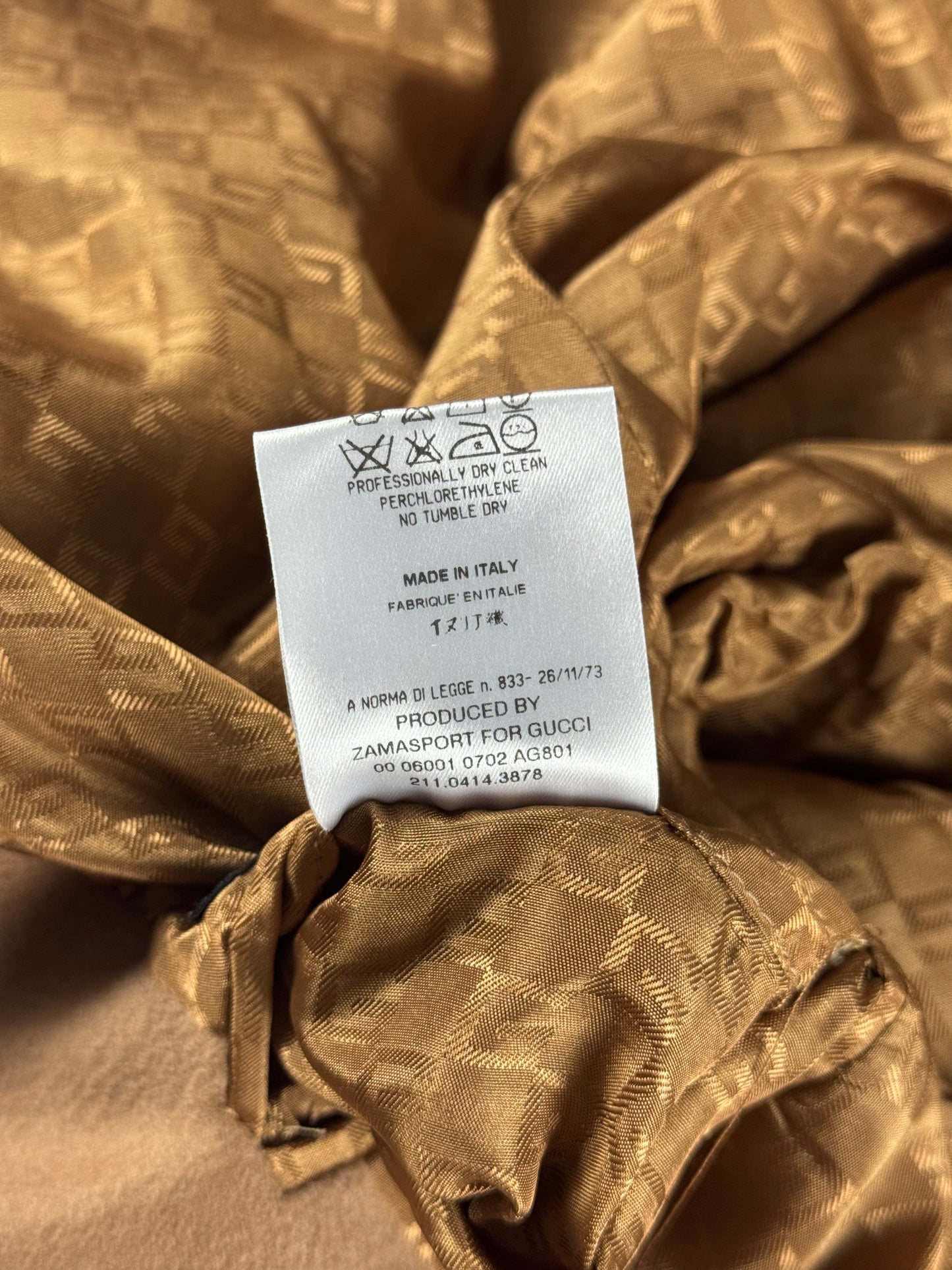 Gucci Tom Ford Camel Wool Coat 2000s - S