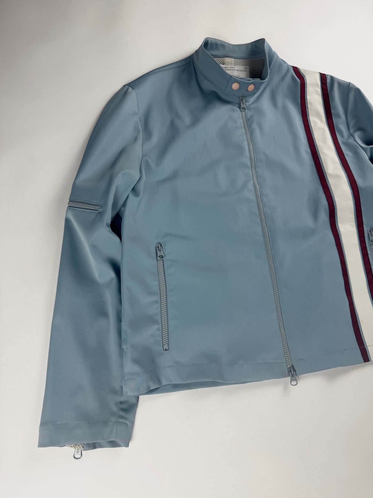 Alexander McQueen Blue Cotton Racing Jacket SS 1996 - L