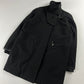 Prada Black Belted Collar Coat FW 1999 - M