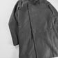 Dior Dark Clean Grey Wool Blend Minimalist Side Closing Coat FW 2011 - L
