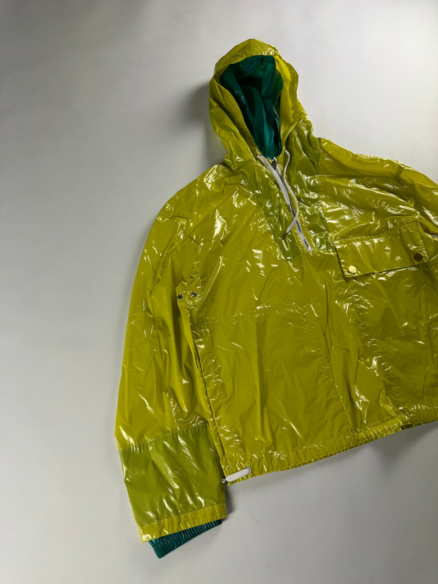 Hermès Sample Fluo Glass Double Layer Parka Jacket SS 2023 - M