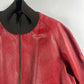 Prada Premium Red Leather Bomber Jacket FW 2000 - L