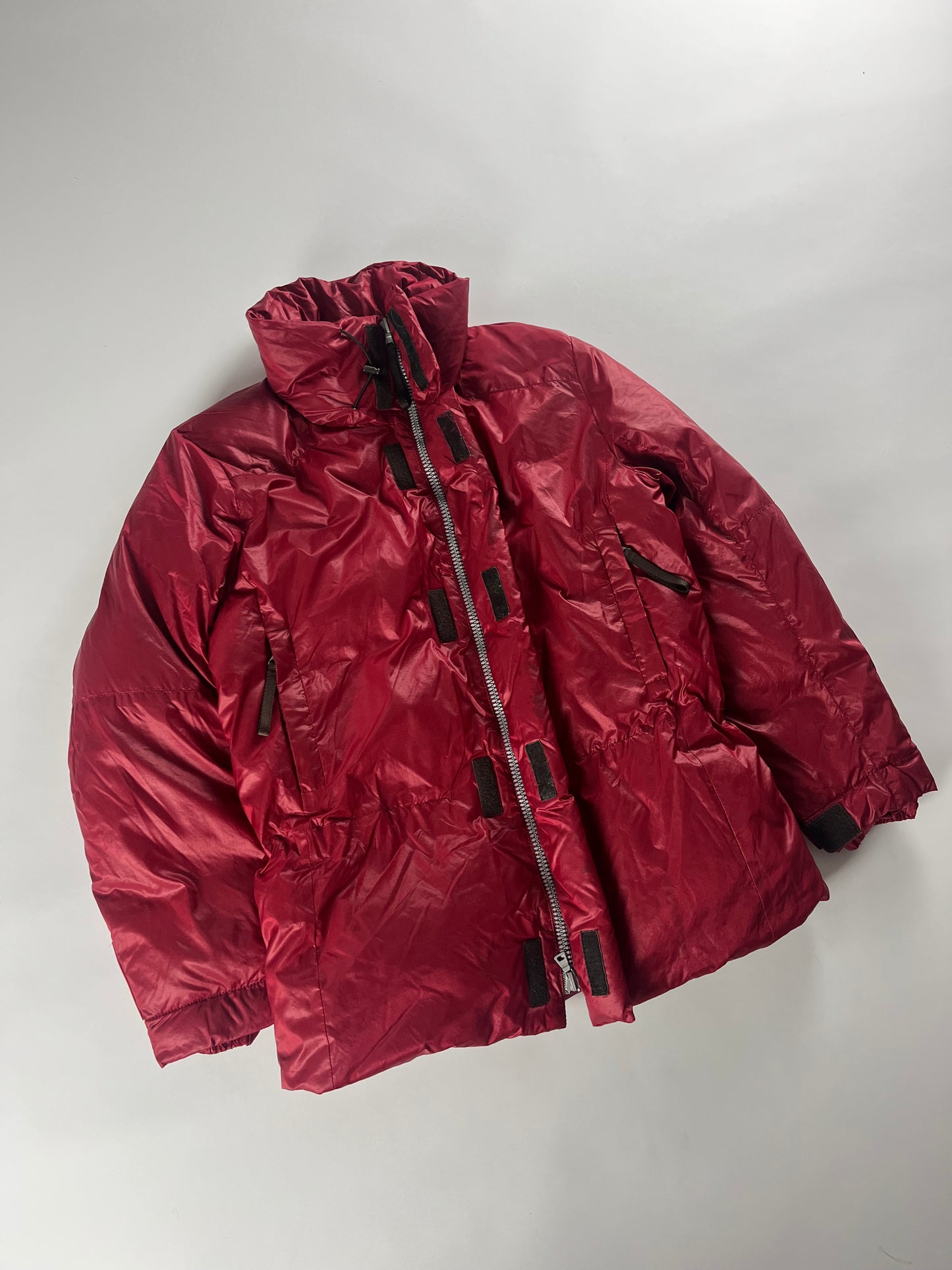 Prada Linea Rossa Red Nylon Astro Down Jacket - L