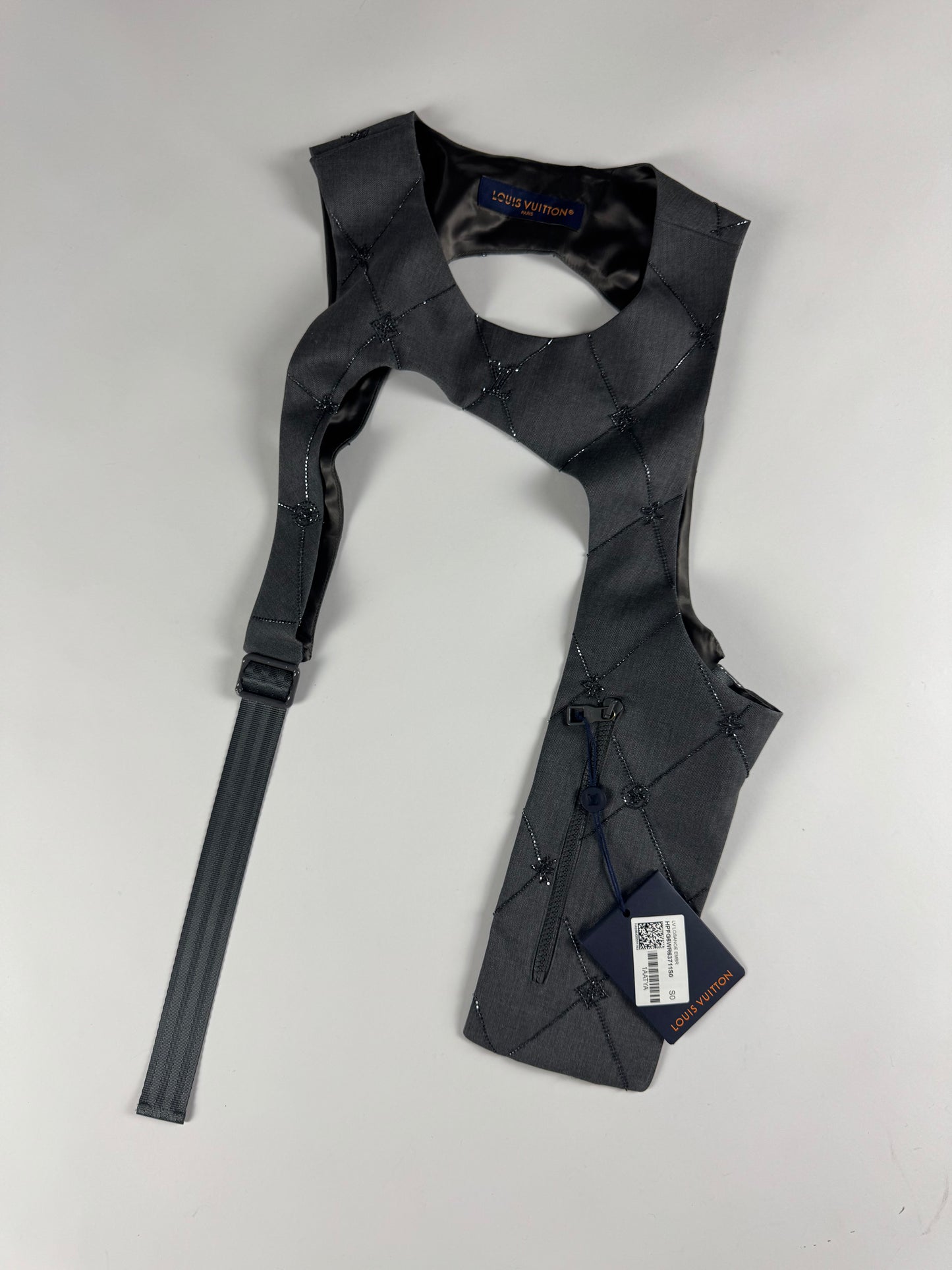 Louis Vuitton Embroidered Monogram Mid Layer Harness Vest FW 2023 - S