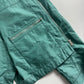 Hermès Sample Turquoise Lightweight V Neck Blouson Exposed Stitching SS 2022 - M