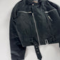 Louis Vuitton Black Cotton Asymmetrical Zipper Perfecto Jacket 2000s - M