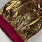 Dior Homme Sample Oro Fluxia Gold Crinkled Metallic Fuchsia Zip Trim Leather Sleeveless Jacket SS 2009 - M