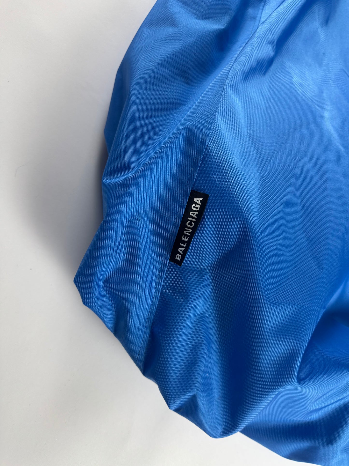 Balenciaga Electric Blue Oversize Shirt Balloon Overcoat FW 2018 - M