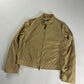 Prada Camel Nylon Moto Jacket 2000s - L