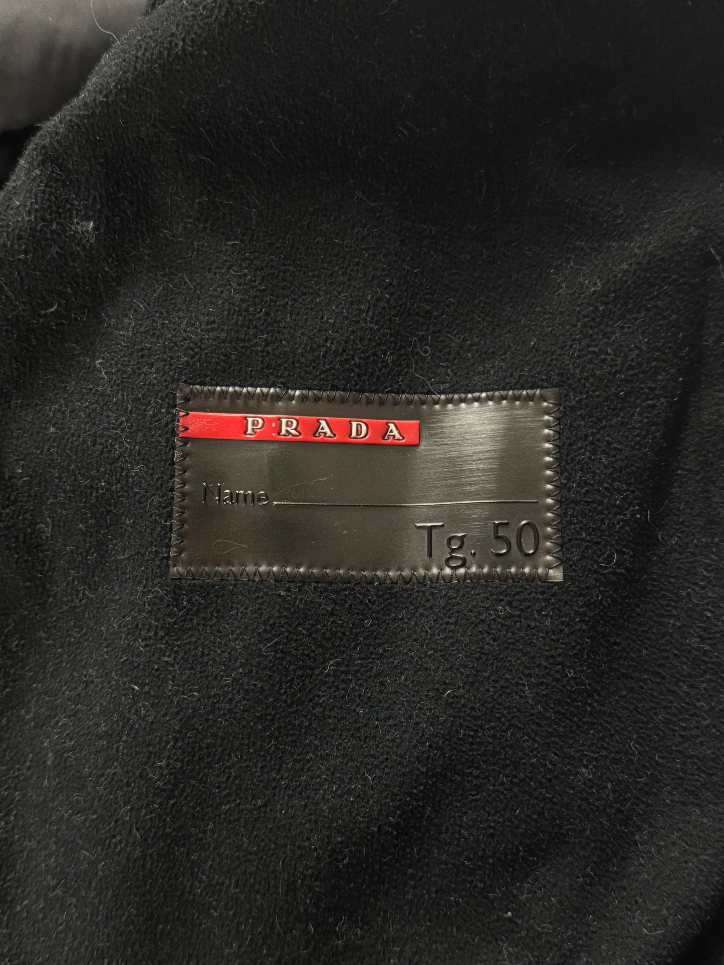 Prada Linea Rossa Black Balaclava Riot Long Jacket FW 1999 - M