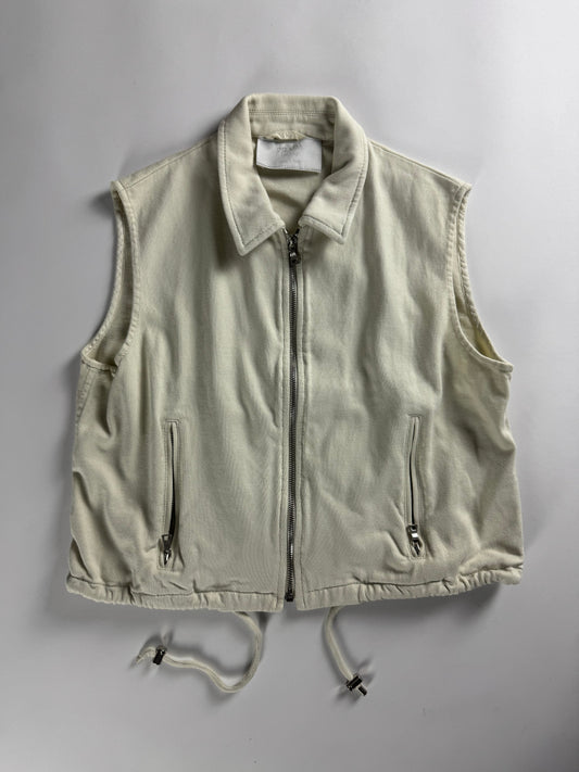 Prada Cropped Cotton Zip Up Vest FW 1997 - S