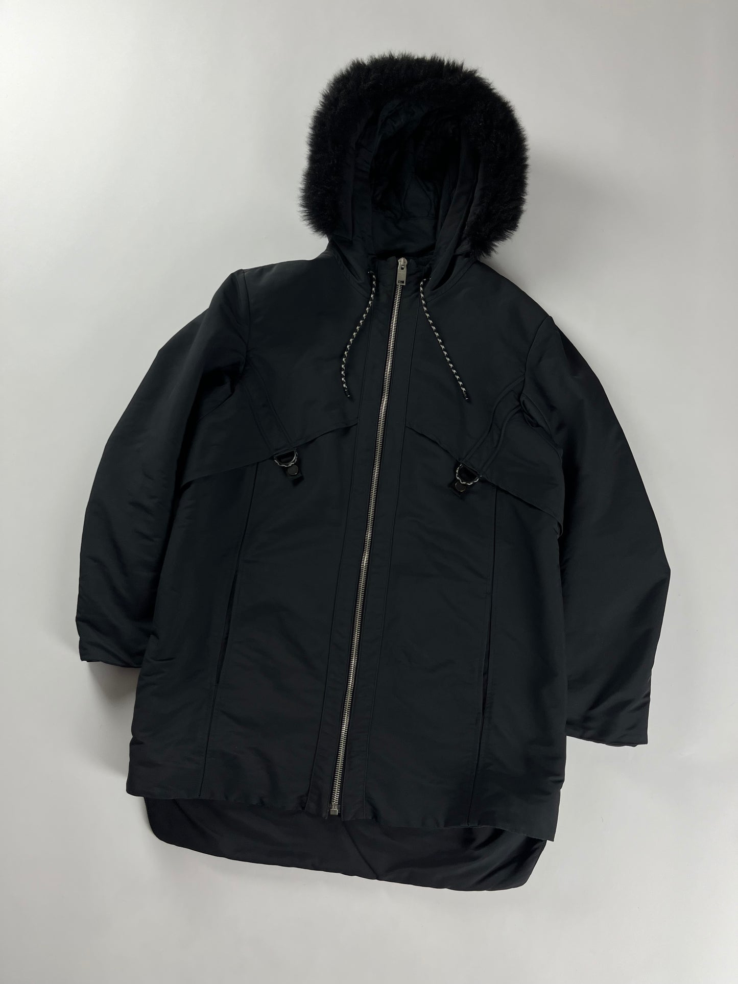 Balenciaga Alexander Wang Technical Fur Hybrid Parka Jacket FW 2014 - M