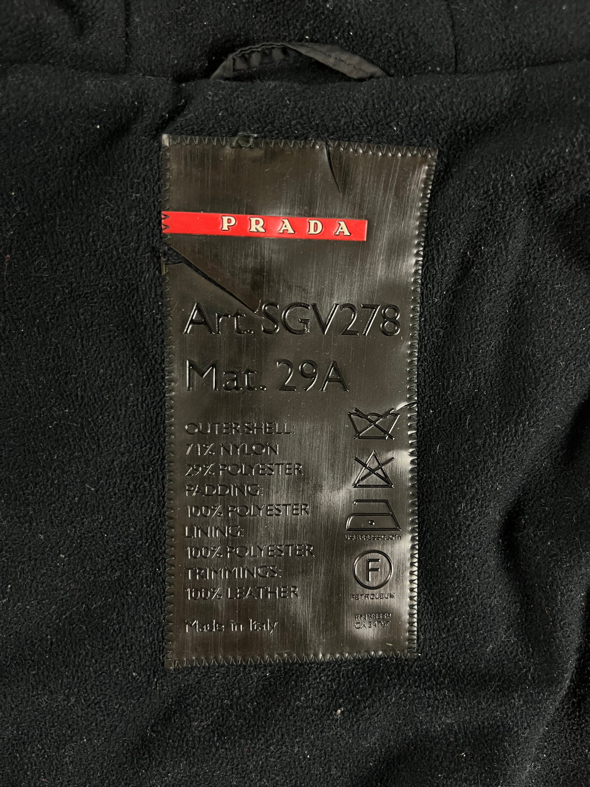 Prada Linea Rossa Balaclava Riot Jacket FW 1999 - L